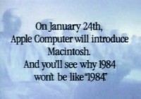 1984 Apple announced the First Macintosh