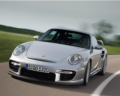 2008 Porsche 911 GT2 is a supercar powered by 3.6-liter twin turbo flat six