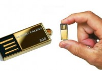 Super Talent PICO-C Gold - 24-carat gold plated USB Flash Drive