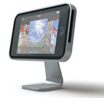 This is the iClooly, an aluminum stand for your iPod touch (RSJ-ICRT01) or 