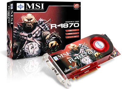 Graphic Card on Msi Unveiled Its R4870 T2d1g Graphic Card That Comes With Omes With