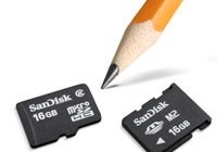 SanDisk 16GB microSDHC and Memory Stick Micro
