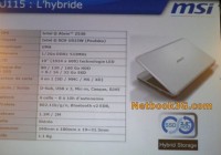 MSI Wind U110 and U115 Netbooks
