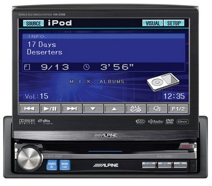 Alpine's 1DIN IVAD106 is a media station with a 7inch touchscreen
