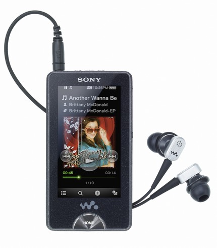  Touchscreen on Sony Is Launching The New Walkman Nwz X1000 Series Video Mp3 Players