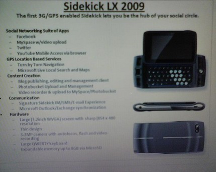 new sidekick 4. T-Mobile Sidekick LX 2009