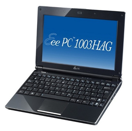 Asus Eee Pc. Asus Eee PC 1003HAG supports