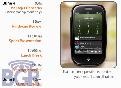 Sprint to launch Palm Pre on 5 June