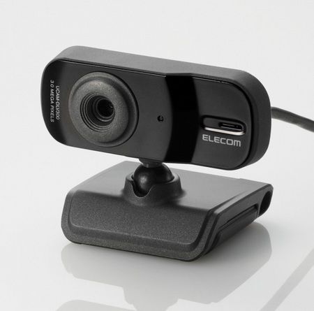 Elecom UCAM-DLV300T 3 megapixel webcam black