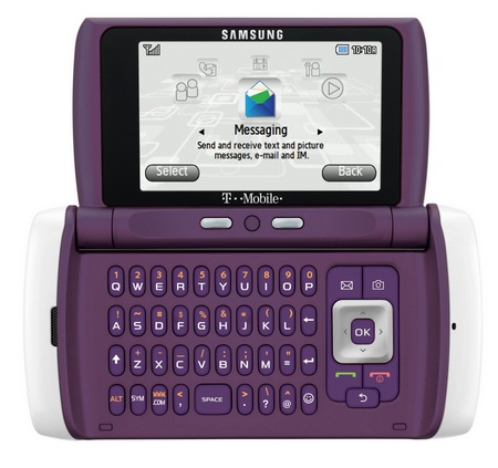 T-Mobile Samsung Comeback t559 qwerty phone purple