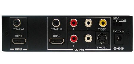Atlona AT-HD530 HDMI Down-converter back Atlona AT-HD530 HDMI Down-converter back