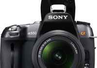 Sony Alpha a550 DSLR front