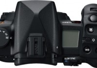 Sony Alpha a850 Full Frame DSLR top