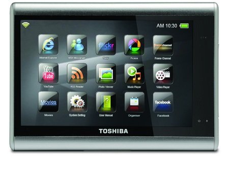 Toshiba JournE Touch Multimedia MID front Toshiba JournE Touch Multimedia MID front