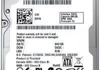 Western Digital Scorpio Blue 640GB standard 2.5-inch 9.5 mm high hard drive