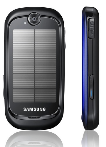 Samsung Blue Earth Solar Phone solar powered phone. Samsung Blue Earth Solar Phone