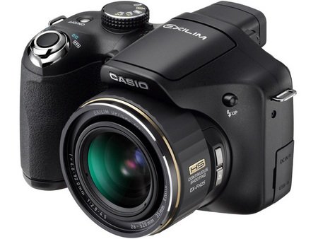 Casio EXILIM EX-FH25 20x zoom camera front Casio EXILIM EX-FH25 20x zoom camera front