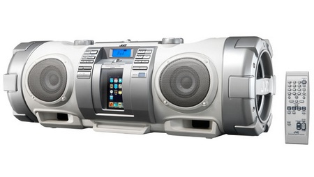 Ipod Boomboxes on Jvc Victor Rv Nb50 Cd Boombox With Ipod Dock Itech News Net