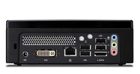 ViewSonic VOT550 Blu-ray HTPC back ViewSonic VOT550 Blu-ray HTPC back