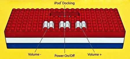 Lego Block iPod Speaker Dock buttons Lego Block iPod Speaker Dock buttons