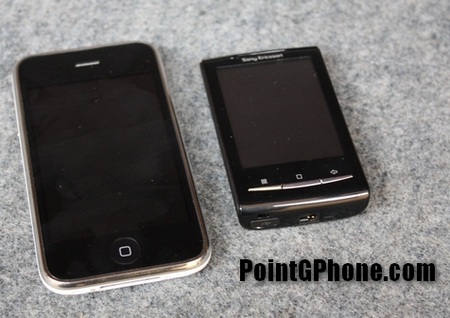 Sony Ericsson Robyn XPERIA X10 Mini vs iPhone