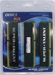 Super Talent 8GB Dual Channel and 12GB Triple Channel DDR3 Kits Super Talent 8GB Dual Channel and 12GB Triple Channel DDR3 Kits