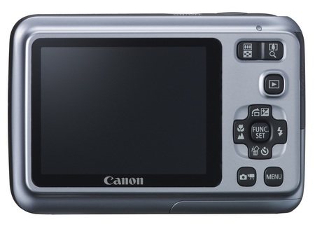 Canon PowerShot A490 entry-level digicam back Canon PowerShot A490 entry-level digicam back