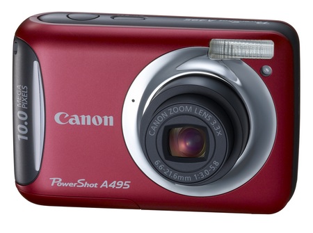 Canon PowerShot A495 entry-level digicam red Canon PowerShot A495 entry-level digicam red