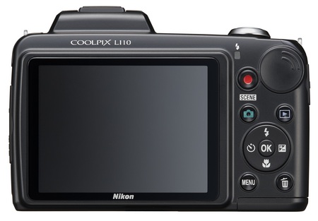 Nikon CoolPix L110 15x zoom camera back Nikon CoolPix L110 15x zoom camera back