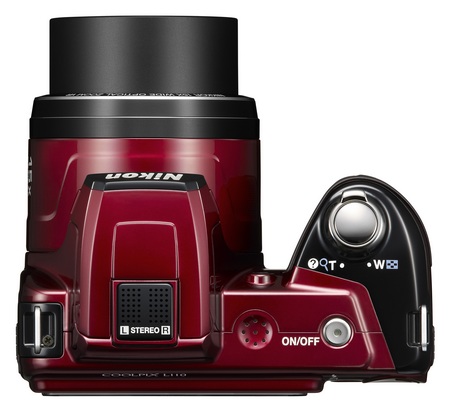 Nikon CoolPix L110 15x zoom camera top Nikon CoolPix L110 15x zoom camera top