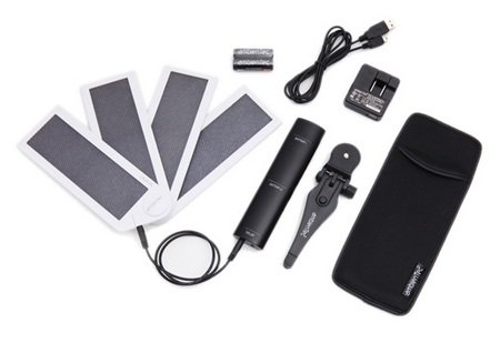 AmbienTec SolarFan portable solar charger package AmbienTec SolarFan portable solar charger package
