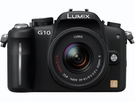 Panasonic Lumix DMC-G10 Micro Four Thirds Camera front Panasonic Lumix DMC-G10 Micro Four Thirds Camera front
