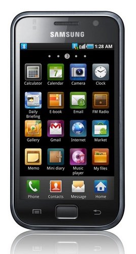 Samsung Galaxy S Smartphone - Android 2.1, 4-inch AMOLED, 1GHz CPU front Samsung Galaxy S Smartphone - Android 2.1, 4-inch AMOLED, 1GHz CPU front