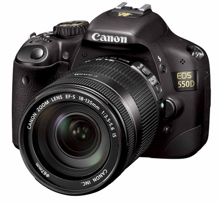 Canon EOS 550D DSLR Jackie Chan Eye of Dragon Edition front angle