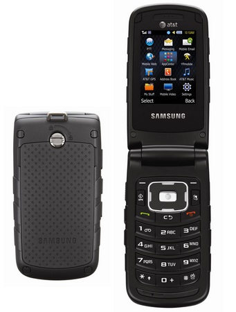 AT&T Samsung Rugby II Push-to-Talk Phone with Military Grade Design back