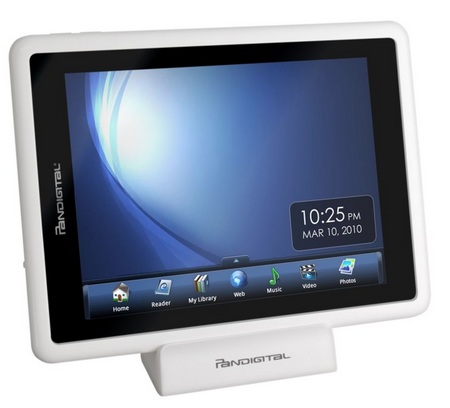 Pandigital Novel WiFi e-Book Reader with B&N eBookstore Access
 with stand