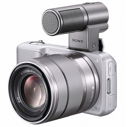 Sony NEX-5 Ultra-Compact DSLRs with ECM-SST1 microphone Sony NEX-5 Ultra-Compact DSLRs with ECM-SST1 microphone
