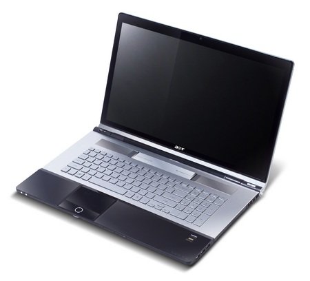 Acer Aspire AS8943G Multimeda Notebook angle Acer Aspire AS8943G Multimeda Notebook angle