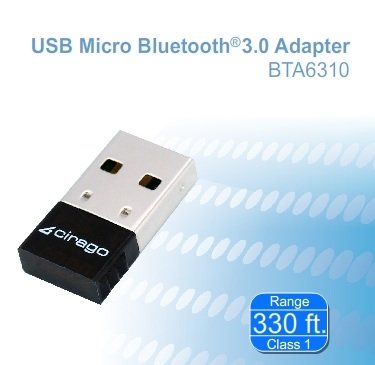 Cirago BTA6310 and BTA3310 Bluetooth 3.0 Adapters