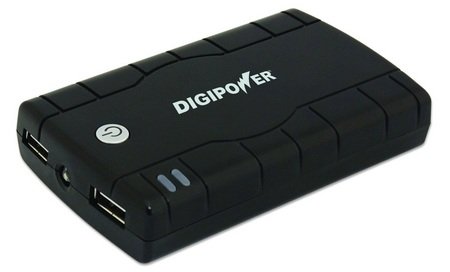 DigiPower JumpStart Dual Portable AC Adapter with Built-In Rechargeable Battery