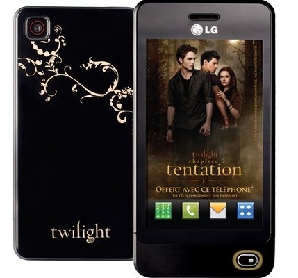 lg phone wallpapers. LG will also bundle a copy of Twilight: New Moon with the phone.