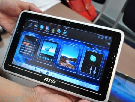 MSI WindPad 100 Atom-powered Tablet runs Windows 7 MSI WindPad 100 Atom-powered Tablet runs Windows 7
