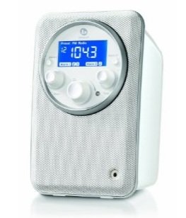Boston Acoustics Solo II AM FM Radio white Boston Acoustics Solo II AM FM Radio white