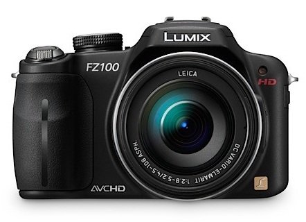 Panasonic LUMIX DMC-FZ100 Camera with 24x Zoom and Full HD Video Recording front Panasonic LUMIX DMC-FZ100 Camera with 24x Zoom and Full HD Video Recording front
