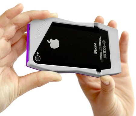 Quirky Tilt iPhone 4 Case Doubles as a stand back Quirky Tilt iPhone 4 Case Doubles as a stand back