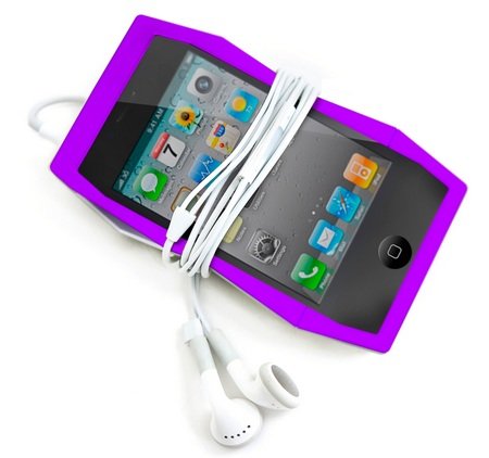 Quirky Tilt
iPhone 4 Case Doubles as a stand with headset Quirky Tilt iPhone 4 Case Doubles as a stand with headset