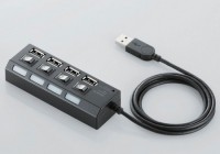 Elecom U2H-TZS410B usb hub strip