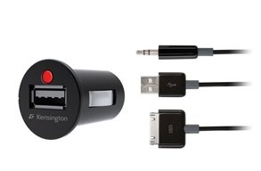 Kensington 2-in-1 Car Charger and AUX Audio Cable Kensington 2-in-1 Car Charger and AUX Audio Cable