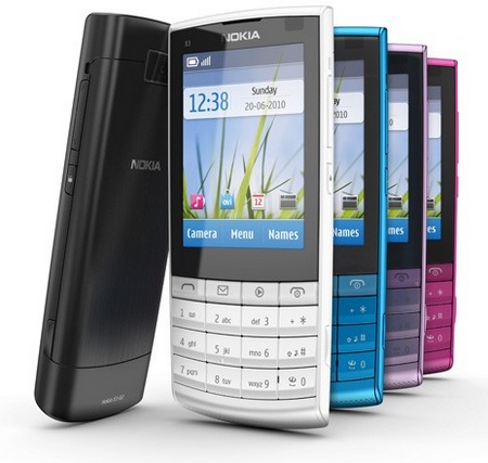 Nokia X3-02 Touch and Type Mobile Phone colors