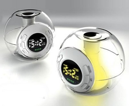 Orb Alarm Clock with Seven Color-changing Light Show